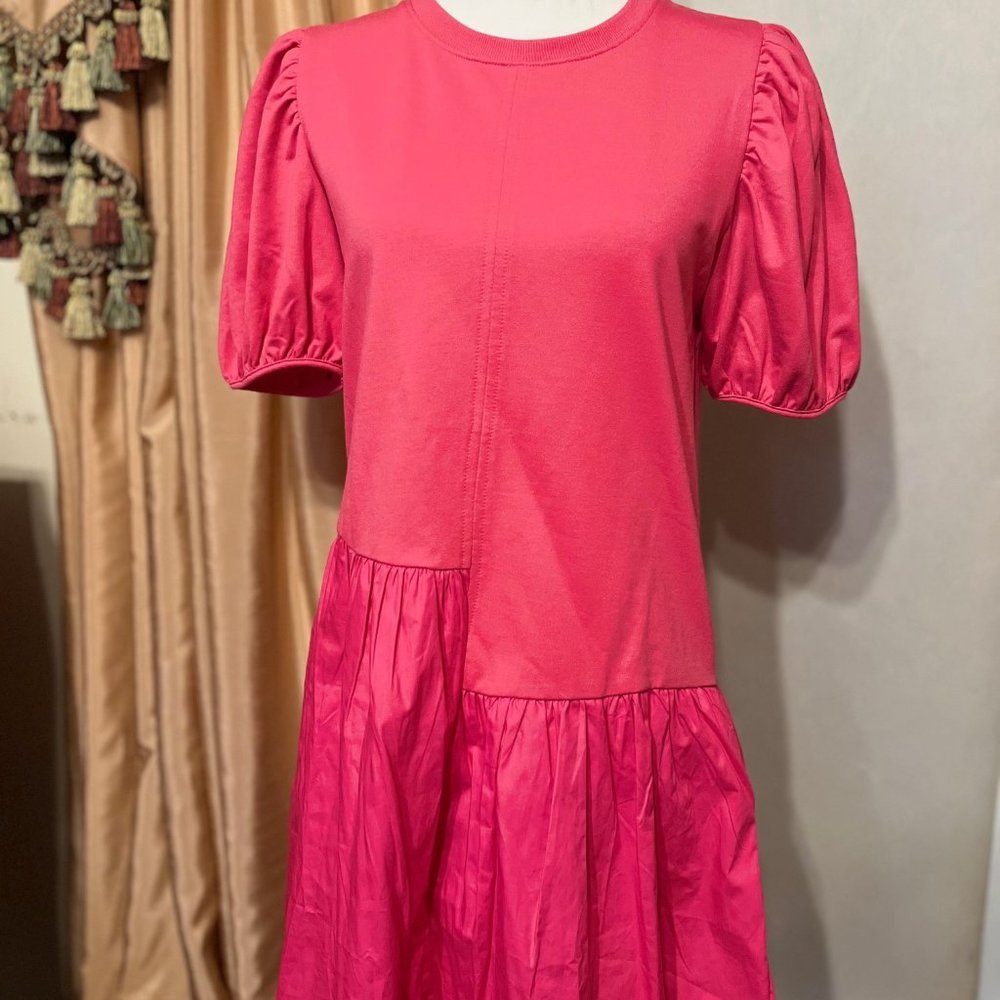 English Factory Ruffle Hem Mini Dress
